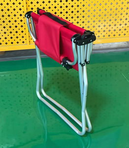 Chaise <span class=keywords><strong>de</strong></span> camping pliable compacte et portable en aluminium avec dossier et accoudoirs pour la plage, la pêche et les événements - Product Image 2
