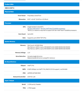 เมนบอร์ดเซิร์ฟเวอร์ X13SET-G พร้อมซ็อกเก็ตเดี่ยว LGA-4677 (SocketE) Intel C741, รองรับ DDR5 จัดส่งรวดเร็ว ราคาดี X13SET-G Se - Product Image 3