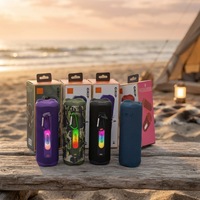 Tendance 2026 : Enceinte portable 5.3 en métal avec éclairage LED, modes de lecture multiples, chargement Type-C pour camping et fêtes à la plage
