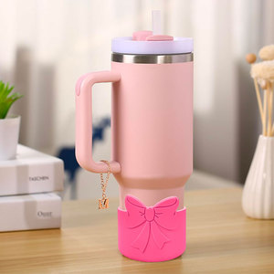 Cubierta de Silicona para Base de Vaso con Diseño Creativo de <span class=keywords><strong>Mariposa</strong></span>, 7.5cm de Diámetro, Protector Universal para Vasos, Accesorio para Bebidas - Product Image 6
