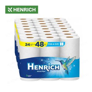 Henrich Toiletten papier 2-lagig 250mm x 300m stark saugfähig Bad Tissue Roll Eco Bambus Toiletten papier Skattly Factory Großhandel - Product Image 1