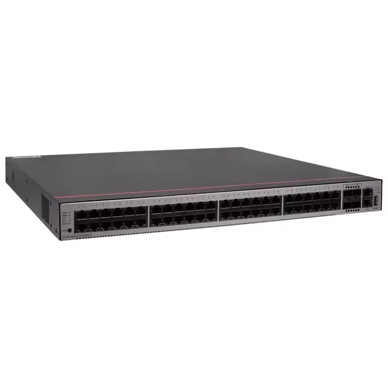 S5735 Series S5735-L48P4X-A1 Comutador de rede Gigabit POE com 48 portas e fibra óptica 10G uplink