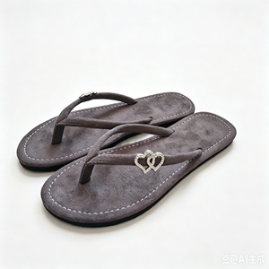 <span class=keywords><strong>Ciabatte</strong></span> piatte in similpelle da donna <span class=keywords><strong>con</strong></span> decorazioni in pietra, sandali casual da esterno <span class=keywords><strong>con</strong></span> cristalli, infradito. - Product Image 3