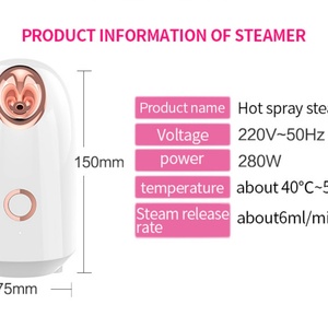 Vaporizador Facial Iónico Nano ABS OEM ODM, Rociador de Vapor Caliente para Uso Doméstico, Spa Hidratante, Sauna Facial - Product Image 3