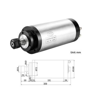 Moteur de broche CNC refroidi par eau silencieux Zhong Hua Jiang ER20 3KW 100mm 4 roulements 220V/380V pour machine de gravure CNC - Product Image 4
