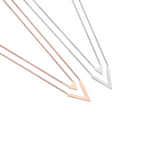 Collier pendentif en forme de V superposé pour femme, chaîne minimaliste pour clavicule, accessoire de mode quotidien pour femme, vente en gros