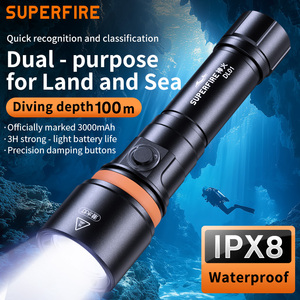 <span class=keywords><strong>Torcia</strong></span> Subacquea <span class=keywords><strong>Professionale</strong></span> per Immersioni Industriali, Impermeabile IP68, Portata del Fascio 270M, Progettata per Esplorazioni in Acque Profonde - Product Image 2