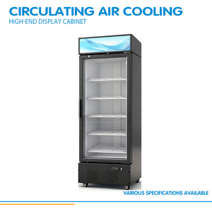 Exhibición <span class=keywords><strong>vertical</strong></span> de congeladores verticales comerciales del refrigerador de la bebida del escaparate del refrigerador con el <span class=keywords><strong>congelador</strong></span> de la puerta de cristal - Product Image 3