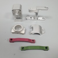Fournisseur d'usine, pièces personnalisées colorées, pièces en aluminium anodisé usinées avec haute précision, accessoires CNC