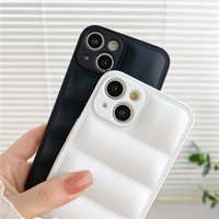 2023 Nouveau Design Puffer Down Jacket Case TPU Couverture de Téléphone Pour iPhone 15 14 Pro Max 13 12 Mini 11 XR XS Max X 8 7 Plus