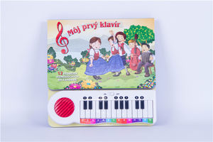 2023 Kinderen Interactief Geluidsboek Piano Muziek Bordboek Met Kinderliedjes - Product Image 3
