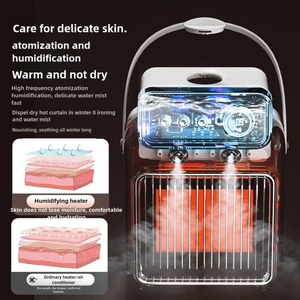 1500W Desktop Heating Electric <b>Fan</b> Portable 3 Speed Electric <b>Fan</b> Heater with Humidifier & <b>Remote</b> <b>Control</b> - Product Image 4