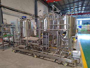 Equipamento de Cervejaria Piloto de 200L 300L, Unidade de Teste de Cerveja com 2 Vasos, Sistema de Cervejaria Aquecido a Vapor ou Elétrico - Product Image 4