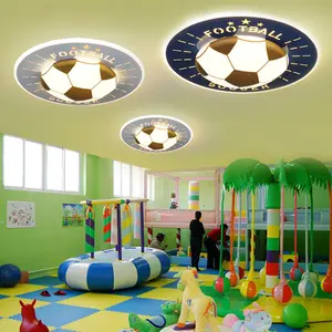 Modern Ball Lights Hanging Light Creative LED Football Ceiling Lamp Boys Cartoon Light Fixture For Boys Children Center