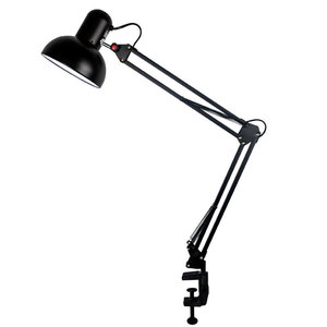 โคมไฟตั้งโต๊ะพับได้ยาวแขน38ซม. LED สไตล์อเมริกันอ่านหนังสือและทำงานคลิปโลหะยาวป้องกันดวงตา - Product Image 2