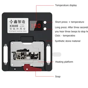 X360 II 220V/110V FACE ID Pre-heating Station Thermostat Platform heating plate for iPhone X to 14promax