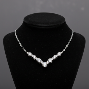Collier en diamant cultivé en laboratoire en gros avec argent sterling 925, livraison rapide pour les distributeurs de bijoux internationaux - Product Image 3