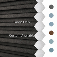 Tissu pour stores alvéolaires imperméable en non-tissé spunlace semi-occultant noir sur mesure de 20 mm