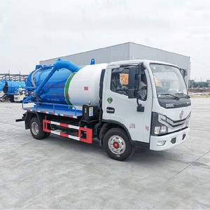 Factory Price Dongfeng 5000L Sewage Suction Truck 4x2 Vacuum Septic Fecal Suction Cleaning Tanker Truck - Product Image 2