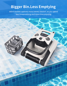 Automatic Rechargeable Pool Cleaning <strong>Robot</strong> For Efficient Bottom And Wall Debris Removal In All Pool Types - Product Image 6