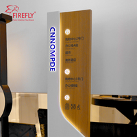 Caisson lumineux d'intérieur en aluminium de signalisation d'orientation à LED de style moderne