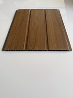 Panel de techo de PVC con efecto de madera, 250mm de ancho, 300mm de ancho para decoración interior, sistema de instalación de lengüeta y ranura