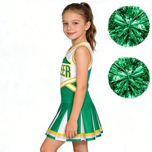 Uniformes <span class=keywords><strong>de</strong></span> <span class=keywords><strong>Animadoras</strong></span> para <span class=keywords><strong>Niñas</strong></span>, Diseño Personalizado (ODM/OEM), Vestido Impreso para Competencia, Conjunto Deportivo para Fútbol - Product Image 2