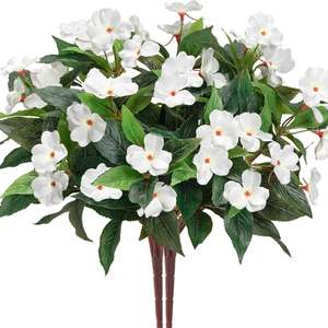 <span class=keywords><strong>Fleurs</strong></span> artificielles blanches hyper réalistes, articles de décoration pour la maison, bouquet d'apparence réaliste, <span class=keywords><strong>fleurs</strong></span> artificielles pour restaurant avec pot - Product Image 4