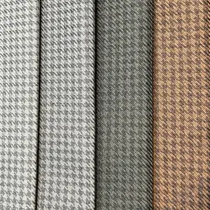 Wholesale 100 Polyester Linen Fabric Houndstooth Sofa Linen Fabric For Sofa Cheap Fabric