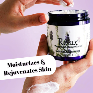 Loción de Masaje Terapéutico Relajante para Todo el Cuerpo de Marca Privada, Crema de <span class=keywords><strong>Aceite</strong></span> Esencial de Lavanda y Menta Pura Enriquecida con Ingredientes Totalmente Naturales - Product Image 4