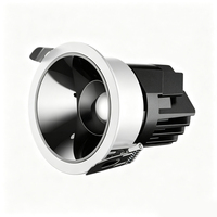 Luminaires de plafond à grille anti-éblouissement à coupelle profonde, pour usage commercial/résidentiel, avec source lumineuse COB CRI 90, fournis directement par l'usine