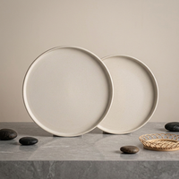 EKA Offre Spéciale Vaisselle en Céramique Ronde Pas Chère pour Restaurant – Assiettes en Grès et Ensembles de Vaisselle Complètes
