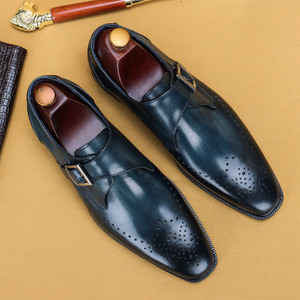 S5028F 2023 High-quality Large-size Hand-rubbed Top-layer Cowhide Business Formal Wear Men's Wedding Shoes - Product Image 2