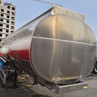 Semi-remorque citerne à carburant 3 essieux 45000L, semi-remorque citerne à huile à 4 compartiments pour différents types d'huile