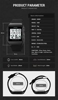 SKMEI lumière LED montres électroniques 1960 50m montres étanches chronomètre alarme hommes horloge numérique montre-bracelet Relogio montre