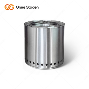 Brasero à éthanol Gnee Garden en acier inoxydable, portable, pour l'intérieur et l'extérieur, colonne chauffante moderne autoportante - Product Image 1