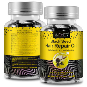 תווית פרטית מקדמת צמיחת שיער שיער קר לחץ שמן כמוסה, קיק שמן קיק <span class=keywords><strong>softgel</strong></span> קפסולות 1000 מ "ג, שמן זרעי כמוסות - Product Image 2