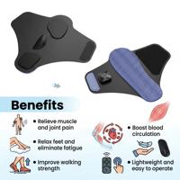 Chaussures de massage EMS, 7 modes, 15 niveaux, avec soutien de la voûte plantaire, séance de 15 minutes, masseur électrique pour les pieds, pour usage domestique
