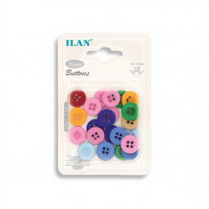 Bottoni Ilan 15 mm 4 Fori Multicolore 24 Pezzi - Product Image 2