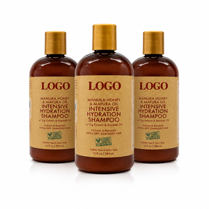 Intensive Hydration Hair <b>Shampoo</b> Bulk Supply <b>with</b> Honey and Mafura Oil for Hair Damage Repair and Shine - Product Image 1
