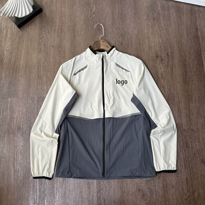 Veste bomber sportive d'été pour <span class=keywords><strong>homme</strong></span>, légère, fermeture éclair, respirante, <span class=keywords><strong>protection</strong></span> anti-UV - Product Image 1