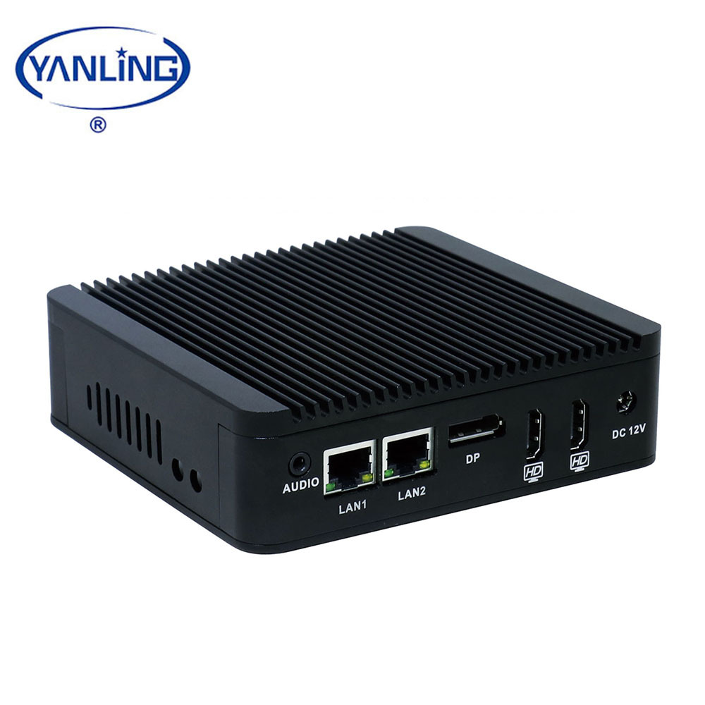 Faible Coût Intel N3160 Quad Core Mini PC Double Ethernet Nic Client Léger X86 Nano Ordinateur De Bureau Personnel