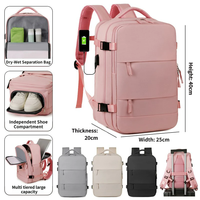 Sac à dos scolaire multifonctionnel et tendance pour étudiants, grande capacité, compartiment à chaussures, chargement USB, extensible, vente en gros