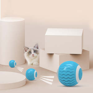 ของเล่นแมวแบบกลิ้งอัตโนมัติในบ้าน  แบบสมาร์ท  ประหยัดพลังงาน  ทันสมัย  เรียบง่าย  ลูกบอลหมุนได้พร้อมไฟ LED - Product Image 3