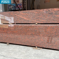 Dalles de granit en feuille d'érable rouge poli, naturel, brûlé et affûté, pour cuisine, extérieur, décoration de maison, grandes dalles murales et de sol, OEM