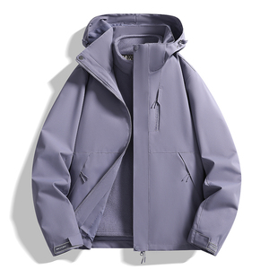 <span class=keywords><strong>Parka</strong></span> d'extérieur unisexe détachable coupe-vent <span class=keywords><strong>imperméable</strong></span> et <span class=keywords><strong>chaude</strong></span> en polaire pour hommes et femmes ensemble trois pièces tout-en-un pour la <span class=keywords><strong>randonnée</strong></span> - Product Image 4