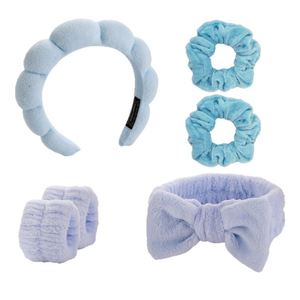 Set de Diademas de Terciopelo en Forma de Nube, 3 Piezas, Lazos para el Cabello y Diademas en Caja de Regalo para Lavado Facial, Maquillaje, Spa, Boda, Accesorio para Damas de Honor - Product Image 5