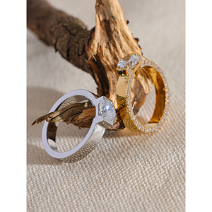 Anillo <span class=keywords><strong>de</strong></span> Boda JINYOU 7023 <span class=keywords><strong>de</strong></span> Lujo con Circonita Cúbica y Acero Inoxidable para Mujer, Joyería <span class=keywords><strong>de</strong></span> Aniversario Exquisita <span class=keywords><strong>de</strong></span> <span class=keywords><strong>Alta</strong></span> <span class=keywords><strong>Calidad</strong></span> - Product Image 5