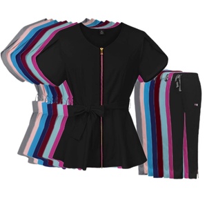 Pantaloni dritti in <span class=keywords><strong>pizzo</strong></span> con cerniera set completo da donna uniforme medico e infermiere per bambini Costume da festa per donne chiesa - Product Image 1