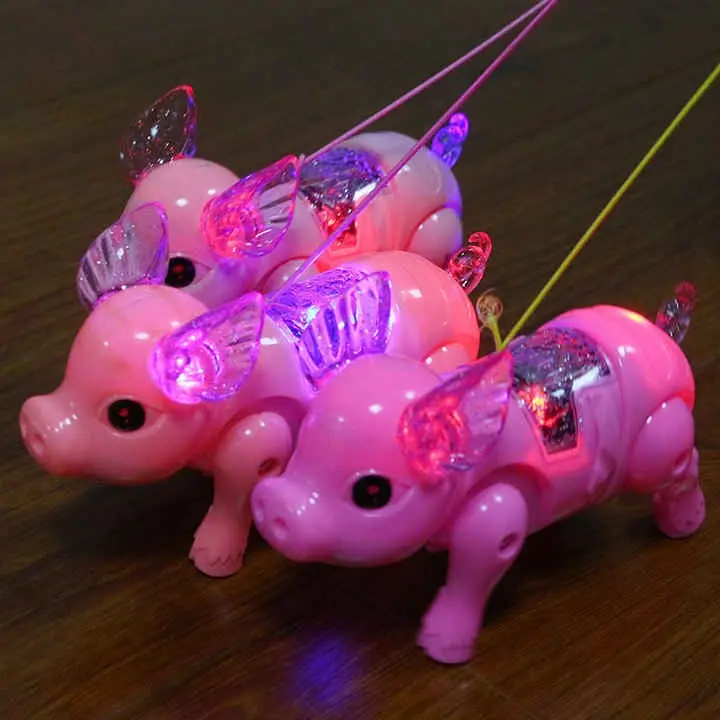 EPT Boys Electric Walking Singing Musikalische Kinder Leucht spielzeug Glühendes Spielzeug Schwein Walking Pig Led Spielzeug für Kinder